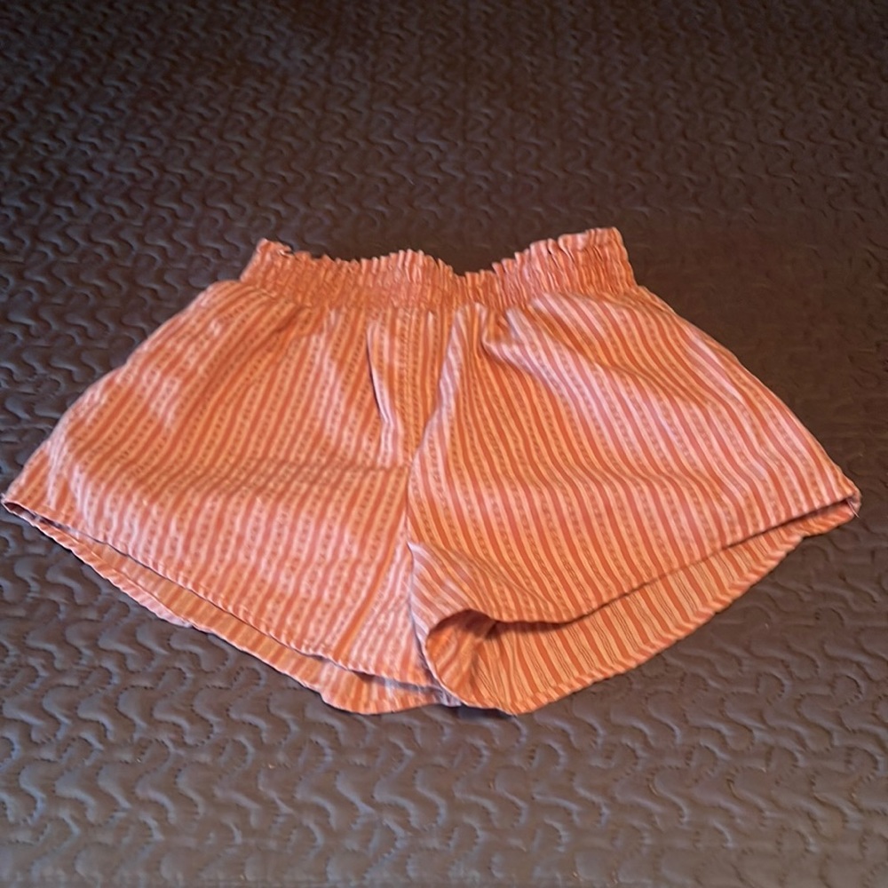 Striped pink shorts